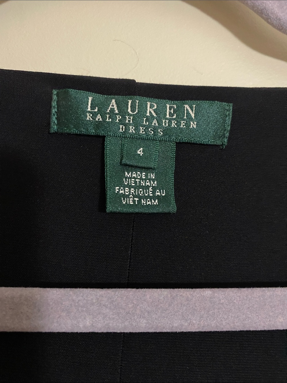 Ralph Lauren Black Floral Cowl-Neck Midi Dress with Purple & Teal Accents - Picture 2 of 5